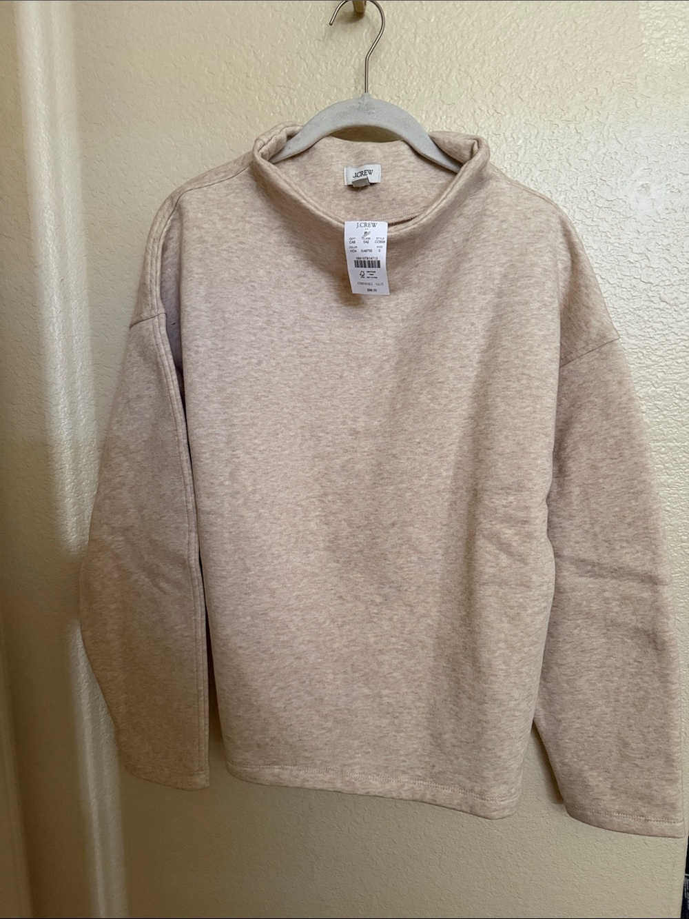 J. Crew Factory Cream Mockneck Sweater